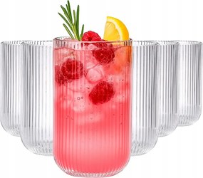 Selena bordázott italos poharak 430 ml 6 db-os szett