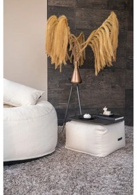 Krémszínű kordbársony babzsákfotel Softbox MooG – SLOWDOWN