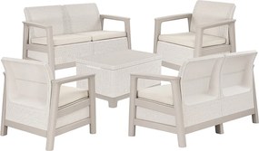 Scandi Box max linea duo kerti bútor szett jute tárolós asztallal