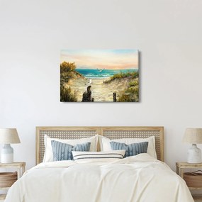 Kép - homokos tengerpart (90x60 cm)