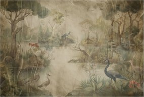 Flizelin fotótapéta Flizelin Designer Erdei jelenet 104x70 Ragasztó