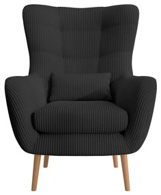 Fotel lábtartóval Veneza VZ2  (fekete + bükk). 1099393