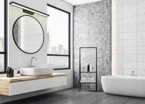 LED FÜRDŐLÁMPA TÜKÖR fölött Rea 60CM APP840-1W FLAT BLACK