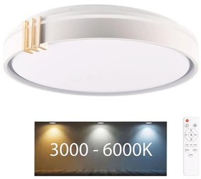 Polux LED Dimmelhető fürdőszobai lámpa ARLETTA LED/72W/230V IP44 + távirányító SA2146