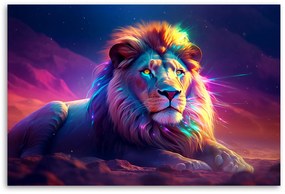 Gario Vászonkép Töprengő oroszlán és pihenés Méret: 100 x 70 cm