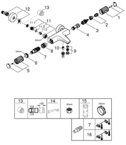 GROHE 34788000 - Termosztátos kádcsaptelep PRECISION FEEL DN 15 fényes króm