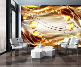 Fotótapéta - Borostyán absztrakt - vízszintes (152,5x104 cm)