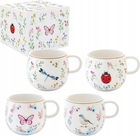 Porcelán bögre 400 ml Elegáns Tavaszi bögre tökéletes ajándék