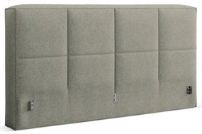 Zöld kárpitozott ágytámla 249x100 cm Darren – Micadoni