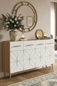 Eliz 120 - Sapphire Oak, White