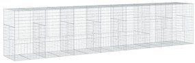 horganyzott vas gabion kosár fedéllel 700 x 100 x 150 cm