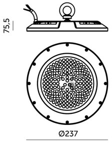 LED Ipari műszaki lámpa GRAZA HIGHBAY LED/100W/230V 4000K IP65