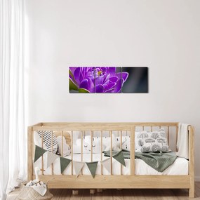 A virág képe (órával) (90x30 cm)