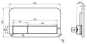 Villeroy & Boch 92249068 - VICONNECT fehér öblítőgomb