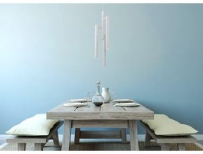 Klausen 142036 - LED Csillár zsinóron TUBULAR 3xLED/5W/230V fehér