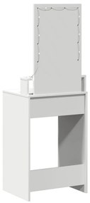 LED világítású sminkasztal Fehér 50x41x140 cm