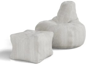 Juskys Chillex ülőzsák lábtartóval - bézs