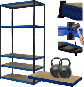 Tárolószekrény fém állvány Helios 180x75x35cm 5Px275kg Tartós