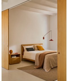 Világosbarna pamut steppelt ágytakaró 240x260 cm Isor – Kave Home