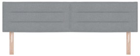 LED Fejtámla vonal dizájn világosszürke 90 cm szövet