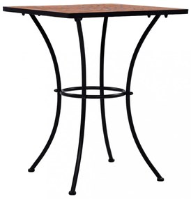 terrakotta mozaikos bisztróasztal 60 cm