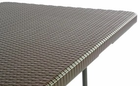 Összecsukható kerti asztal rattan design180 x 75 cm barna