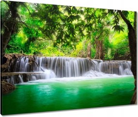 Vászonkép 80x60 Vízesés Thaiföldön