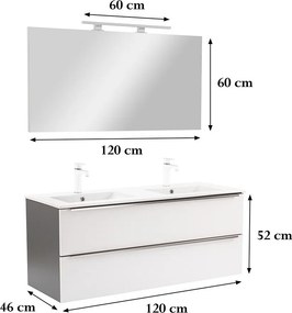 Vario Trim 120 Fürdőszoba komplett szekrény