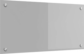 vidaXL Konyhai splashback Világosszürke 80 x 40 cm edzett üveg
