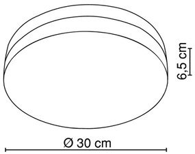 Globo 48403 - Mennyezeti lámpa OPAL 3xE27/40W/230V