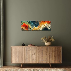 Kép - Modern absztrakció (órával) (90x30 cm)