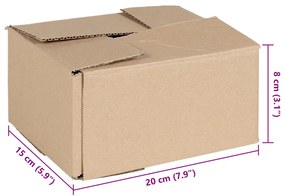 Összecsukható doboz 50 db 20x15x10 cm karton