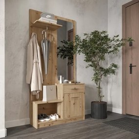 Pergo előszoba bútor kézműves tölgy