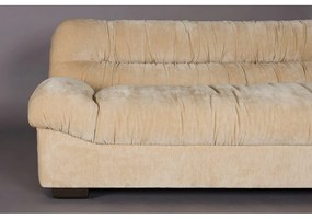 Bézs bársony kanapé 214 cm Douglas – Dutchbone
