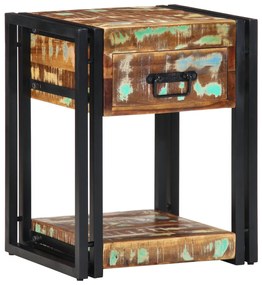 Éjjeli Szekrények 2 db 40x35x50 cm Tömör fa újrahasznosított