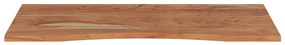 tömör akácfa téglalap alakú asztallap 120 x 60 x 2,5 cm
