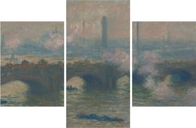 Kép - Claude Monet, Waterloo Bridge, Gray Day, reprodukciók (90x60 cm)