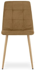 Barna bársony szék KARA