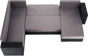 Univerzális ülőgarnitúra, sötétszürke/szürke Taupe, BELEN NEW ROH U