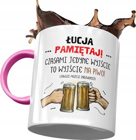 Rózsaszín Bögre Lúcia Barátnőknek Ajándék Nyomtatott Fotóval