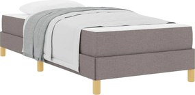 vidaXL Boxrugós ágy matracmal Tópszínű 80 x 200 cm szövet