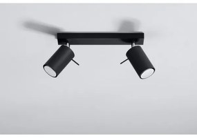 Sollux SL.0092 - Spotlámpa RING 2 2xGU10/10W/230V fekete