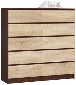 Komód Kapil III (wenge + szonoma tölgy). Akció -15%. 1069388