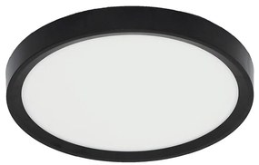 Fulgur Fulgur s-42585-LED Mennyezeti lámpa érzékelővel NOMY-S 18W/230V 3000/4000/6000K IP40 fekete FG42585
