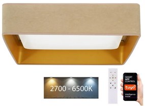 Brilagi Brilagi-LED Dimmelhető lámpa VELVET SQUARE LED/36W/230V Wi-Fi Tuya + távirányító bézs BG0653