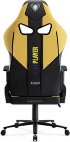 Diablo X-Player 2.0 szövet gamer szék Nagy méret: Dark Sunflower