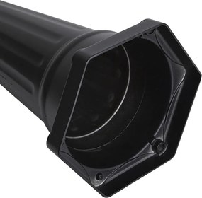 Klasszikus kültéri lámpás fekete rézzel 220cm 3-lámpás IP44 - Havana