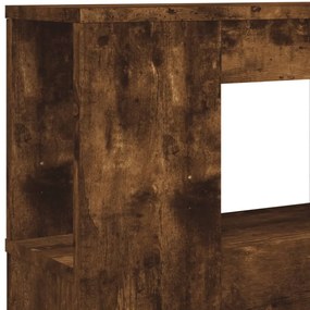 sonoma tölgy színű szerelt fa LED-es fejtámla 120x18,5x103,5 cm