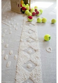 Fehér mosható kézi szövésű pamut szőnyeg 170x240 cm Tribu Natural – Lorena Canals