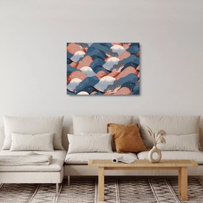 Üveg kép - Japán hullámok (70x50 cm)